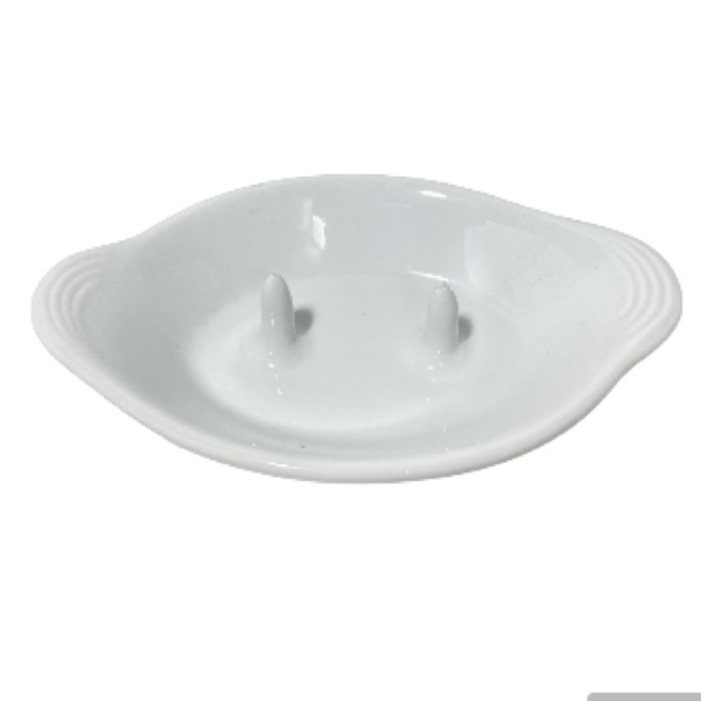 Bandwagon Ceramic Oblong  Dish 1" Spikes  Bake Potatoes, Apples, Jewelry Holder
